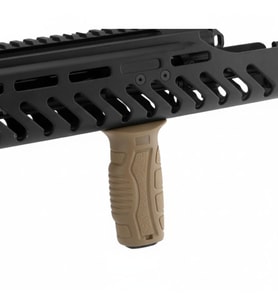 DLG-164 AK104 M4/M16 Dikey Sert Kauçuk Kaymaz M-LOK Tutamak Grip - TAN