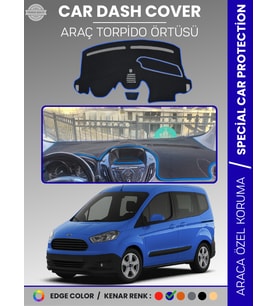 FORD COURİER (2013-2020) EKRANLI Torpido Örtüsü Torpido Koruma Tam Uyum Çatlamayı Önler Kolay Montaj