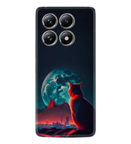 Xiaomi Redmi Note 14 Pro Plus Kılıf Boutique Baskılı Resimli Dalgın Kedi Pcode -074