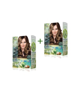 2 Paket Natural Beauty Amonyaksız Saç Boyası 7.3 Fındık Kabuğu