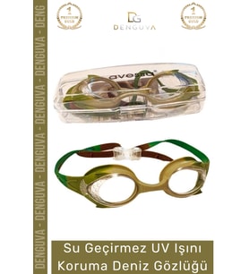 Deluxe Ayarlanabilir Kayış Su Geçirmez Uv Işını Koruma Silikon Plastik Antifog Çocuk Deniz Gözlüğü