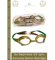 Deluxe Ayarlanabilir Kayış Su Geçirmez Uv Işını Koruma Silikon Plastik Antifog Çocuk Deniz Gözlüğü