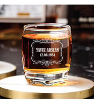 Kişiye Özel Babaya Hediye Adora Viski Bardağı