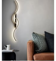 Modern Duvar S Led Aplik (Siyah)