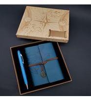 Defter Kalem Mavi Set