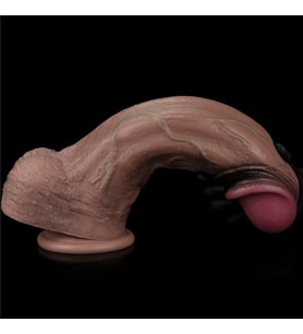 Gerçek Damar Görünümlü 33 Cm Yumuşak Dokulu Ten Hissi Sağlayan Kalın Kemerli Penis