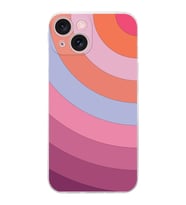 PrintiFy Apple iPhone 15 Plus Uyumlu Kamera Korumalı Renk Cümbüşü F Tasarımlı Şeffaf Silikon Kılıf