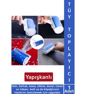 Uzun Ömürlü Pratik Kolay Temizlik Halı Koltuk Evcil Hayvan Kedi Köpek Kıl Tüy Kir Toz Toplama Rulosu