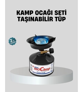 Taşınabilir Kamp Ocağı Seti Pişirme Alanı Ayarlanabilir Alev