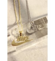 Kişiye Özel 925 Ayar Gümüş Nike Kolye (Gold)