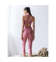 Koyu Rose Sırtı Çapraz Askılı Spor Büstiyer ( Sporcu Sütyeni )