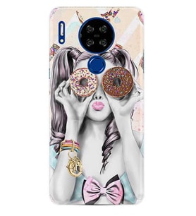 Reeder P13 Blue Max Lite Kılıf Desenli Silikon Donut Girl