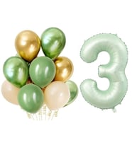 Retro Su Yeşili 3 Yaş Latex Balon Set
