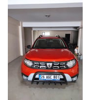 DACIA DUSTER SİYAH ÖN TAMPON KORUMA 2018 SONRASI