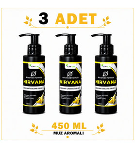 Muz Aromalı Kayganlaştırıcı Jel 3 Adet 450 ml – Lubricant Gel Krem