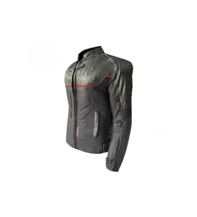 Motosiklet Kadın Montu 4 Mevsim Full Koruma Deri ve Maxdura 600-D Kumaş Women Motor Mont Leather V2