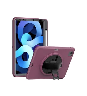 Newface Apple iPad 2025 10.9 10.Nesil (A16) Kılıf Hand Strap Tablet Kılıfı - Mürdüm