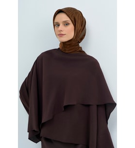 Armine Saf İpek Sura Eşarp-2026 İlkbahar-Yaz- 95110D (KAHVE-TABA)