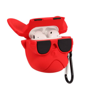 BİPOWER AIRPODS 1-2 KILIF BULLDOG KIRMIZI