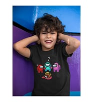 Among Us Baskılı Unisex Oyun Çocuk Tişört (1-12 YAŞ)
