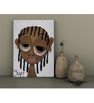BK Home The Lazy People Collection Chill Dude Tasarımlı Kanvas Tablo-1