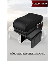dacia 2020 kol dayama Siyah Yastıklı geniş model Lüks Deri