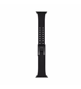 Baseus Slip-Thru Apple Watch 7-8 45mm 6-5-4 44mm Silikon Kordon Kayış 3-2-1 42mm (Siyah)
