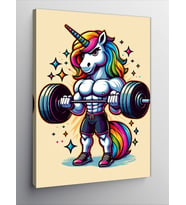 Kanvas Tablo Kaslı Unicorn