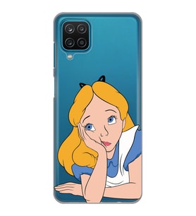 Samsung Galaxy M32 Uyumlu Alice Tasarımlı Şeffaf Telefon Kılıfı
