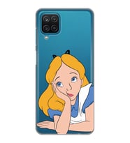 Samsung Galaxy M32 Uyumlu Alice Tasarımlı Şeffaf Telefon Kılıfı