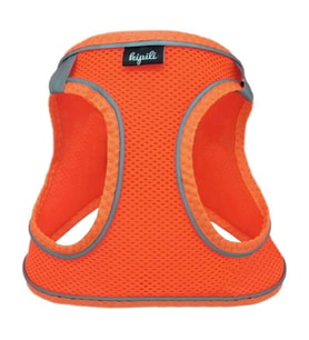 Üç Kilitli Sportif Kedi Köpek Göğüs Tasması 24-28 cm XX-Small Turuncu