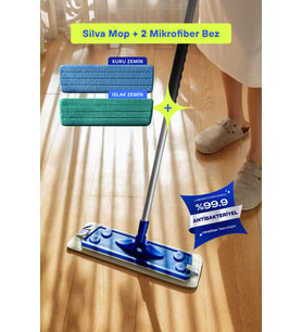 Pratik Ultrafiber Mop Seti - Islak ve Kuru Temizlik İçin İdeal