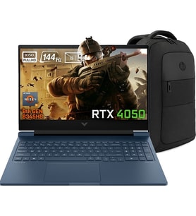 HP Victus 16-S1023NT Amd Ryzen 7-8845HS 9Z795EA FR97 16-Gbddr5 2 Tbssd RTX4050 6gb 16.1 Inç 144Hz Full Hd Windows 11 Pro Gaming Laptop + Çanta