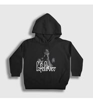 Presmono Unisex Çocuk Siyah Kim Carlsson Metal Lifelover Kapüşonlu Sweatshirt 453248tt