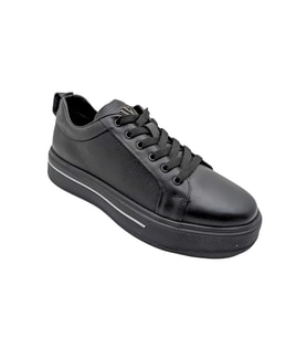 Voyager - M054  Erkek Ortopedik Hakiki Deri Casual Ayakkabı - VOYAGER - M054 - SİYAH - 44