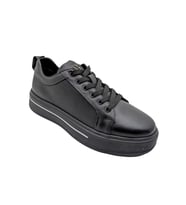 Voyager - M054  Erkek Ortopedik Hakiki Deri Casual Ayakkabı - VOYAGER - M054 - SİYAH - 44