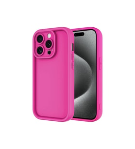 Apple iPhone 15 Pro Uyumlu Kılıf Kamera Korumalı Zore Ananas Kapak (K.Pembe)