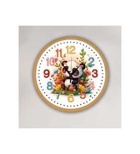 bilge Tasarım Çocuk odası Duvar Saati 30 x 30 CM (Karışık)
