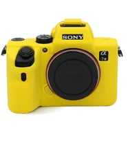 Mettzchrom Sony A7M4 a74 A7M5 Mark V A7 Mark 4 Uyumlu Silikon Koruyucu Kılıf