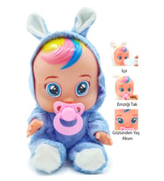 Toyx Ağlayan ve Konuşan Et Bebek Oyuncak 30 cm – Su İçen, 3+ Yaş (Mavi / Pembe / Beyaz)