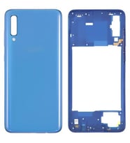 Samsung Galaxy A70 - SM-A705F FULL Kasa Arka Kapak Takım MAVİ