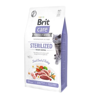 Brit Care 7 Kg Hypo-allergenic Kilo Kontrolü Için Ördekli Tahılsız Kısırlaştırılmış Kedi Maması