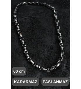 #ZincirKolye 316L Çelik Kral Zincir Erkek Kolye Gümüş Renk 60 cm Kararmaz Paslanmaz Kalın Halkalı Şı