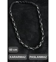 #ZincirKolye 316L Çelik Kral Zincir Erkek Kolye Gümüş Renk 60 cm Kararmaz Paslanmaz Kalın Halkalı Şı