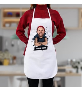 Kişiye Özel Cool Erkek Karikatürlü Mutfak Önlüğü