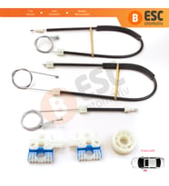 VW Jetta MK6 A6 IV 2010-2018 5C6 5C6837461 İçin Elektrikli Ön Sol Cam Kriko Tamir Seti