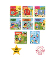 Hareketli Ev - Hareketli Park - Hareketli Bahçe - Hareketli Hayvanlar - Eğitici Hareketli Kitap Set