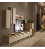 Decoraktiv Eko 6 Mdf Std Silver Tv Ünitesi Tv Sehpası - Pera Beyaz (Pera-Beyaz)