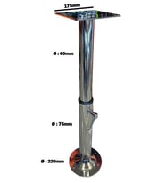 MASA VE KOLTUK AYAĞI 2 KADEMELİ KROM 53-90CM TEKNE, YAT VE KARAVAN
