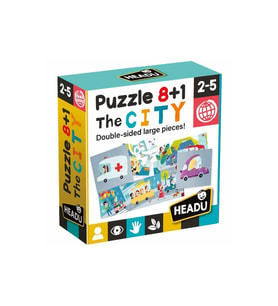 HEADU PUZZLE 8+1 CITY (2-5 YAŞ)